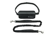 Sport & Fitness - Wozinsky WPST-01 Hüftgürtel mit Tasche und elastischer Leine zum Laufen mit einem Hund - Schwarz - 5907769384974