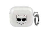 Handys - Anderes Zubehör - Karl Lagerfeld Glitter Choupette case for AirPods 3 - silver - 3666339009151