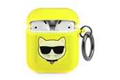 Handys - Anderes Zubehör - Karl Lagerfeld Choupette Case for AirPods 1/2 - Yellow - 3666339009229