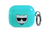 Handys - Anderes Zubehör - Karl Lagerfeld Choupette Case for AirPods 3 - Blue - 3666339009274