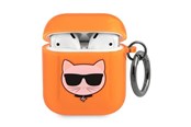 Handys - Anderes Zubehör - Karl Lagerfeld Choupette case for AirPods 1/2 - orange - 3666339009281