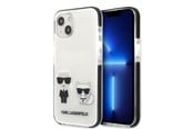 Handys - Cover & Cases - Karl Lagerfeld KLHCP13STPEKCW iPhone 13 mini 5.4" hardcase white/white Karl&Choupette - 3666339048600