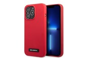 Handys - Cover & Cases - Karl Lagerfeld KLHCP13LSLMP1R iPhone 13 Pro / 13 6.1" hardcase red/red Silicone Plaque - 3666339048747