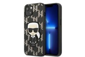 Handys - Cover & Cases - Karl Lagerfeld KLHCP13SPMNIKBK iPhone 13 mini 5.4" hardcase black/black Monogram Ikonik Patch - 3666339049362