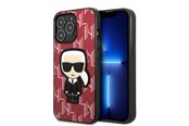 Handys - Cover & Cases - Karl Lagerfeld KLHCP13XPMNIKPI iPhone 13 Pro Max 6.7" hardcase red/red Monogram Ikonik Patch - 3666339049430
