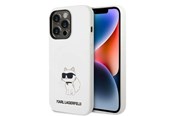 Handys - Cover & Cases - Karl Lagerfeld Silicone Choupette case for iPhone 14 Pro Max - white - 3666339086794