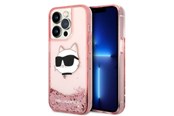 Handys - Cover & Cases - Karl Lagerfeld KLHCP14XLNCHCP iPhone 14 Pro Max 6.7" pink/pink hardcase Glitter Choupette Head - 3666339086992