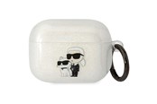 Handys - Anderes Zubehör - Karl Lagerfeld KLAPHNKCTGT Airpods Pro cover transparent Gliter Karl&Choupette - 3666339088118