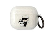 Handys - Anderes Zubehör - Karl Lagerfeld KLA3HNKCTGT Airpods 3 cover transparent Gliter Karl&Choupette - 3666339088125