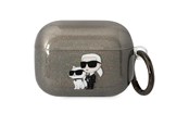 Handys - Anderes Zubehör - Karl Lagerfeld KLAPHNKCTGK Airpods Pro cover black/black Gliter Karl&Choupette - 3666339088149