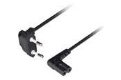 Stromkabel (Intern) - Lanberg - power cable - Europlug to power IEC 60320 C7 - 1.8 m - CA-C7CA-12CC-0018-BK