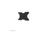 Wandhalterungen, AV-Halterungen & AV-Möbel - Neomounts WL85-515BL16 mounting kit - for flat panel - rotatable - black - Max 50 kg - recommended for 75" - WL85-515BL16