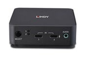KVM Switches - Lindy - KVM / audio switch - Type C DisplayPort 1.2 - 2 ports - 42320