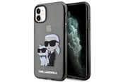 Handys - Cover & Cases - Karl Lagerfeld KLHCN61HNKCTGK iPhone 11 / Xr 6.1" black/black hardcase Gliter Karl&Choupette - 3666339119003