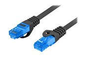 Netzwerk - Kabel - Lanberg patch cable - 10 m - black RAL 9004 - Schwarz - PCF6A-10CC-1000-BK
