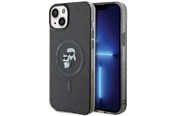 Handys - Cover & Cases - Karl Lagerfeld Karl&Choupette Glitter MagSafe case for iPhone 15 - black - 3666339162634