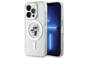Handys - Cover & Cases - Karl Lagerfeld Karl&Choupette Glitter MagSafe case for iPhone 15 Pro - transparent - 3666339162771