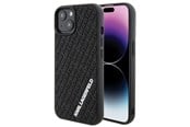 Handys - Cover & Cases - Karl Lagerfeld 3D Rubber Multi Logo case for iPhone 15 - black - 3666339164317