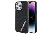 Handys - Cover & Cases - Karl Lagerfeld 3D Rubber Multi Logo case for iPhone 15 Pro Max - black - 3666339164348