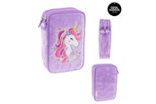 Schul-Zubehör - Tinka DOUBLE PENCIL CASE UNICORN PURPLE - 8-804213