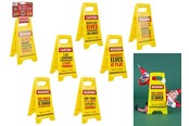 Kreativ-Spiele - Elves Behavin' Badley Elf Slogans Warning Sign 6 asst. - 600305