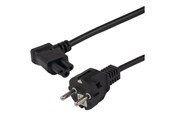 Stromkabel (Intern) - Deltaco - power cable - power CEE 7/7 to IEC 60320 C5 - 50 cm - DEL-120-05