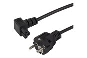 Stromkabel (Intern) - Deltaco - power cable - power CEE 7/7 to IEC 60320 C5 - 1 m - DEL-121-1