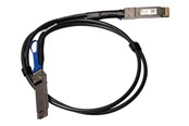 Netzwerk - Kabel - MikroTik 400GBase direct attach cable - 1 m - Schwarz - DDQ+DA0001