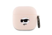 Handys - Anderes Zubehör - Karl Lagerfeld Silicone Choupette Head 3D Case for AirPods 4 - Pink - 3666339398033
