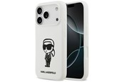 Handys - Cover & Cases - Karl Lagerfeld Silicone Karl Sketch & Logo MagSafe Case for iPhone 17 Pro - White - 3666339498597