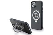 Handys - Cover & Cases - Karl Lagerfeld Ring Stand Karl Head MagSafe Case for iPhone 15 Plus / 14 Plus - Black - 3666339168407