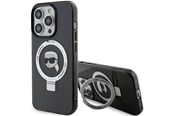 Handys - Cover & Cases - Karl Lagerfeld KLHMP15LHMRSKHK iPhone 15 Pro 6.1" black/black hardcase Ring Stand Karl Head MagSafe - 3666339168414