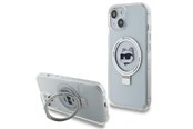 Handys - Cover & Cases - Karl Lagerfeld KLHMP15MHMRSCHH iPhone 15 Plus 6.7" white/white hardcase Ring Stand Choupette Head MagSafe - 3666339168643