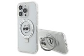 Handys - Cover & Cases - Karl Lagerfeld KLHMP15XHMRSCHH iPhone 15 Pro Max 6.7" white/white hardcase Ring Stand Choupette Head MagSafe - 3666339168667