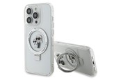 Handys - Cover & Cases - Karl Lagerfeld KLHMP14LHMRSKCH iPhone 14 Pro 6.1" white/white hardcase Ring Stand Karl&Choupette MagSafe - 3666339168858