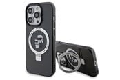 Handys - Cover & Cases - Karl Lagerfeld KLHMP13LHMRSKCK iPhone 13 Pro 6.1" black/black hardcase Ring Stand Karl&Choupette MagSafe - 3666339169053