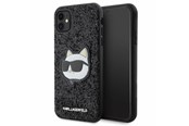 Handys - Cover & Cases - Karl Lagerfeld KLHCN61G2CPK iPhone 11 / Xr 6.1" black/black hardcase Glitter Choupette Patch - 3666339170028