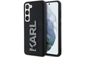 Handys - Cover & Cases - Karl Lagerfeld 3D Rubber Glitter Logo case for Samsung Galaxy S23+ - black - 3666339241940