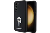 Handys - Cover & Cases - Karl Lagerfeld Silicone Ikonik Metal Pin case for Samsung Galaxy S23 - black - 3666339242268