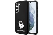 Handys - Cover & Cases - Karl Lagerfeld Silicone Choupette case for Samsung Galaxy S24 - black - 3666339242329