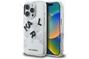 Handys - Cover & Cases - Karl Lagerfeld IML Sketched Graphic Case for iPhone 16 Pro - Clear - 3666339466749
