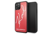 Handys - Cover & Cases - Karl Lagerfeld Signature Glitter Case for iPhone 11 Pro - Red - 3700740467565