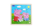 Puzzle - Peppa Pig - Framed Wooden Puzzle - Siblings - 9007