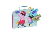 Puzzle - Peppa Pig - Suitcase w. Puzzle - Biking - 9034