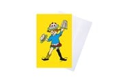 Hobby-Zubehör - Pippi Langstrømpe Pippi - Greeting Card w. Envelope - Yellow - 8615