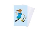 Hobby-Zubehör - Pippi Langstrømpe Pippi - Greeting Card w. Envelope - Pink - 8616
