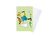 Hobby-Zubehör - Pippi Langstrømpe Pippi - Greeting Card w. Envelope - Green - 8618