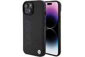 Handys - Cover & Cases - BMW MagSafe Leather Hot Stamp Case for iPhone 15 Plus - Black - 3666339145354