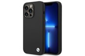 Handys - Cover & Cases - BMW Silicone Metal Logo Case for iPhone 14 Pro Max - Black - 3666339090456