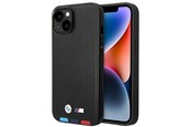 Handys - Cover & Cases - BMW BMHCP14M22PTDK iPhone 14 Plus 6.7 "black / black Leather Stamp Tricolor - 3666339066819